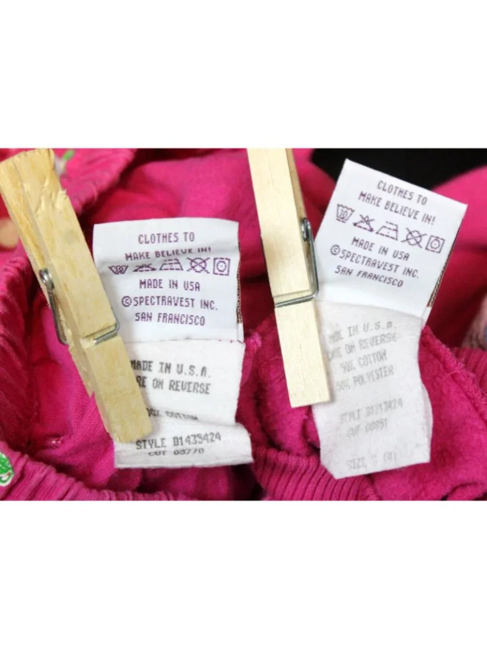 Spumoni 2pc Outfit 4 Lg Teddy Bear Bubble Gum Machine Coin Pink Sweatshirt Pants